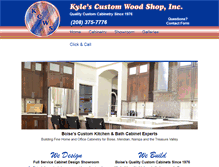 Tablet Screenshot of kylescabinets.com